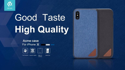 Cover in Pelle Lavorata Acme per iPhone X Nera